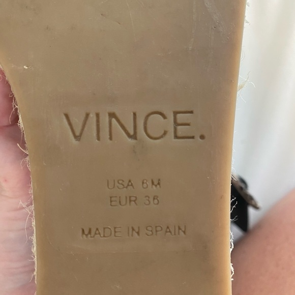 Vince Snakeskin Espadrille Wedge - Picture 3 of 5